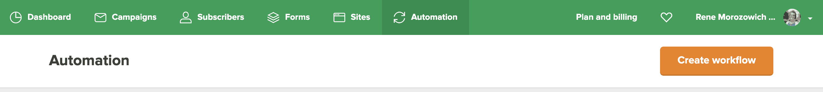 Create a workflow in MailerLite