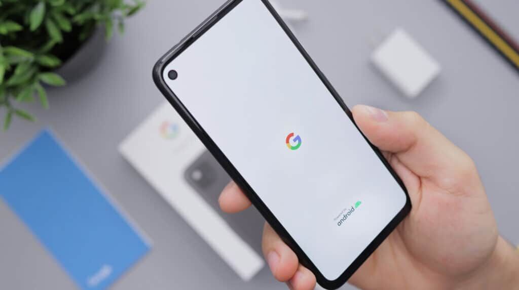 Phone with Google image